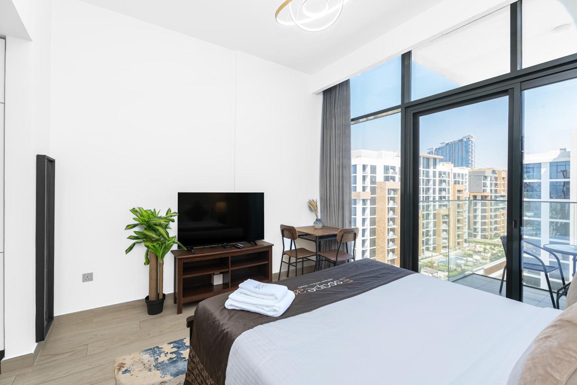 Escape24 Stylish Studio Azizi Riviera 8 Meydan One Dubai Exterior foto